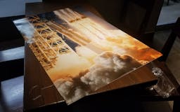 Powerful Falcon Heavy launch detail poster - Original Photography by Ryan Chylinski media 1