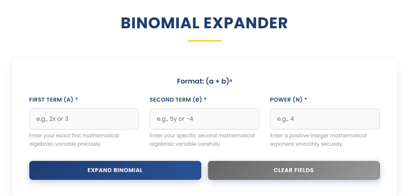 Banner del producto Binomial Expander