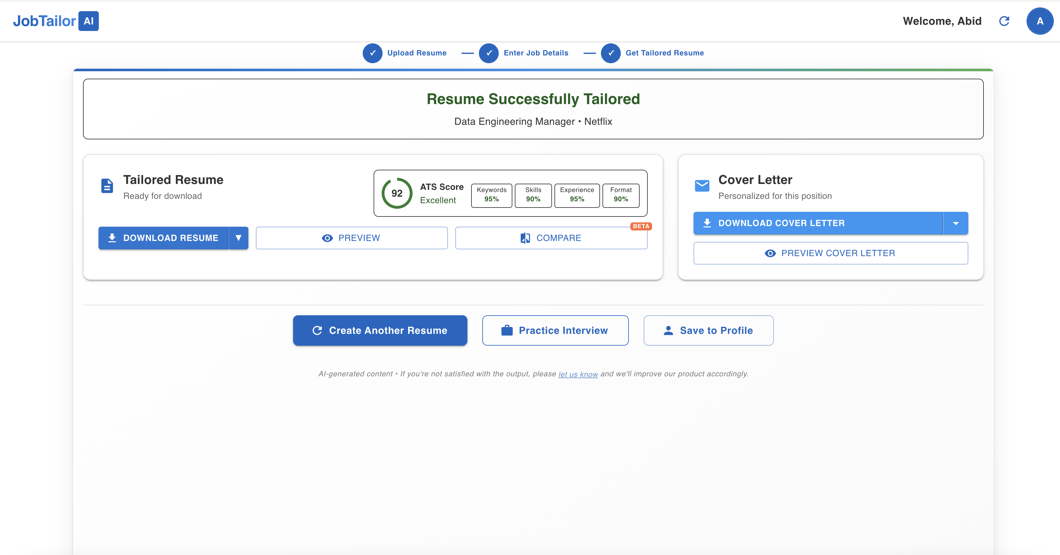 JobTailorAI - Screenshot 4 preview