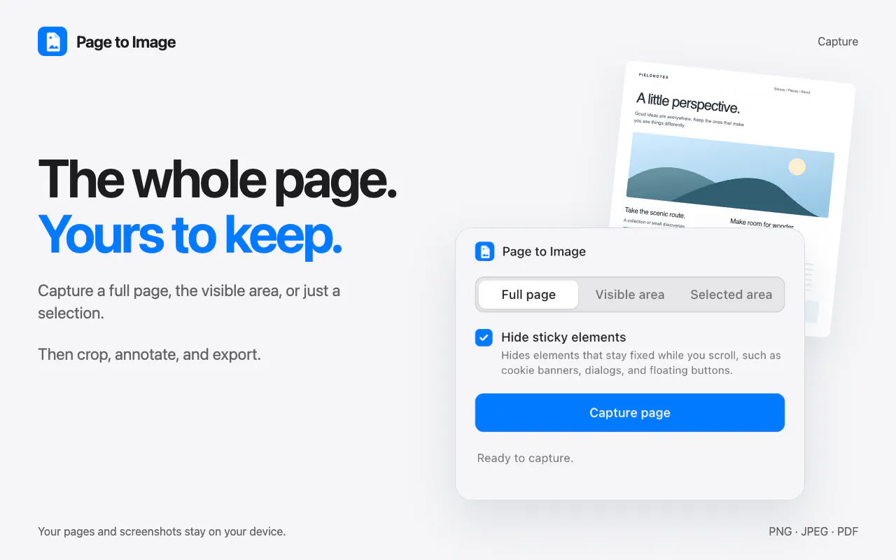 Page to Image - Screenshots & PDF gallery image