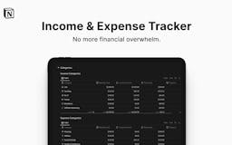 Notion Income & Expense Tracker media 1