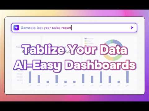 startuptile Tablize-Tablize your data AI-easy dashboards