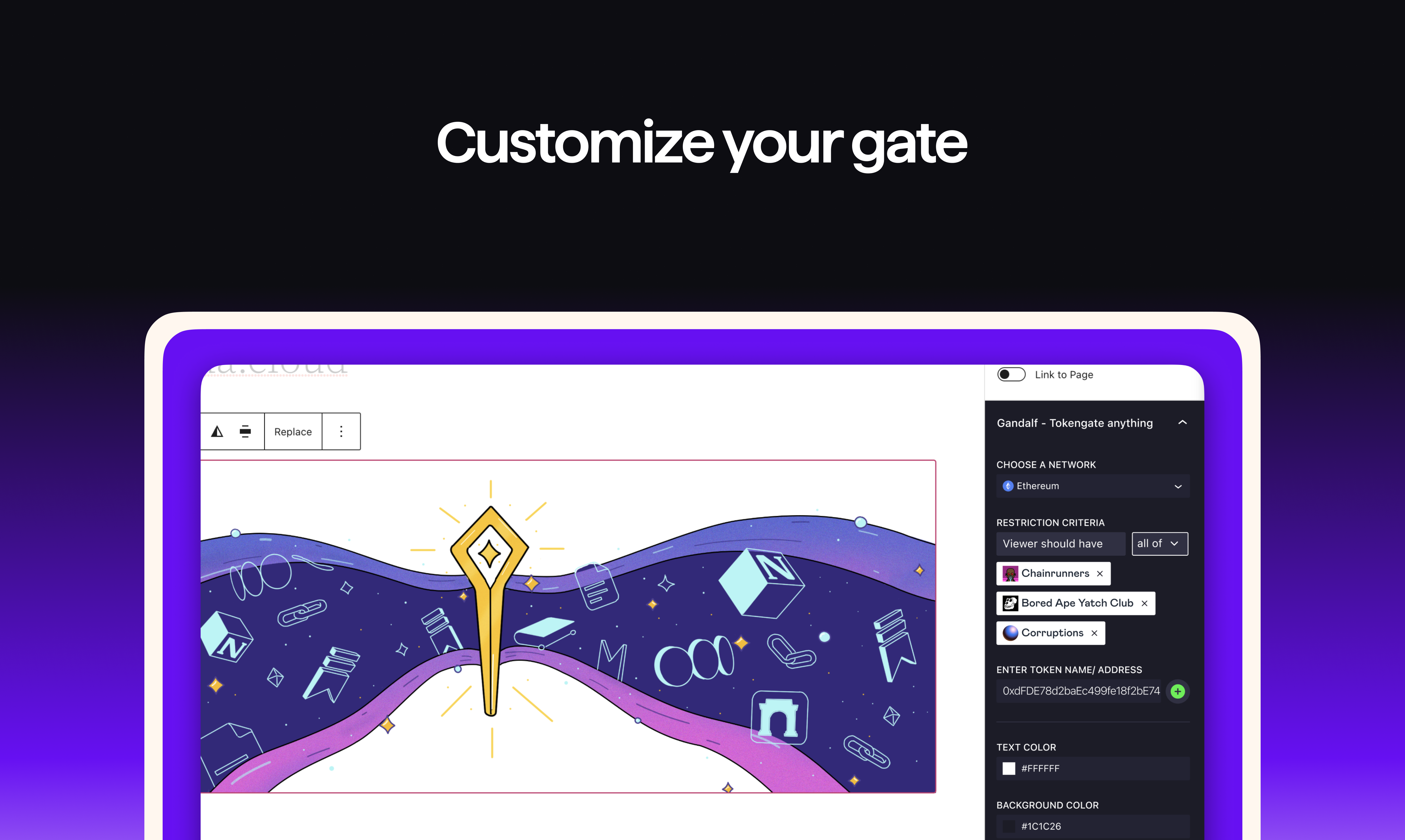 Gandalf WordPress 플러그인 베타 - WordPress 게시물 또는 페이지의 블록을 Tokengate하십시오. 미디어 4