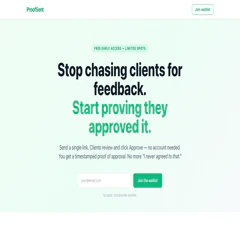 ProofSent — Client Approval, Timestamped