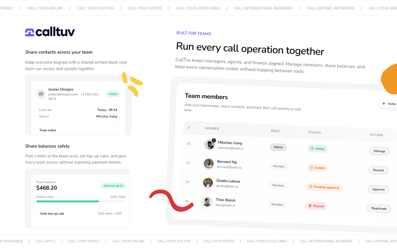 Calltuv - Screenshot 3 showing product features and functionality