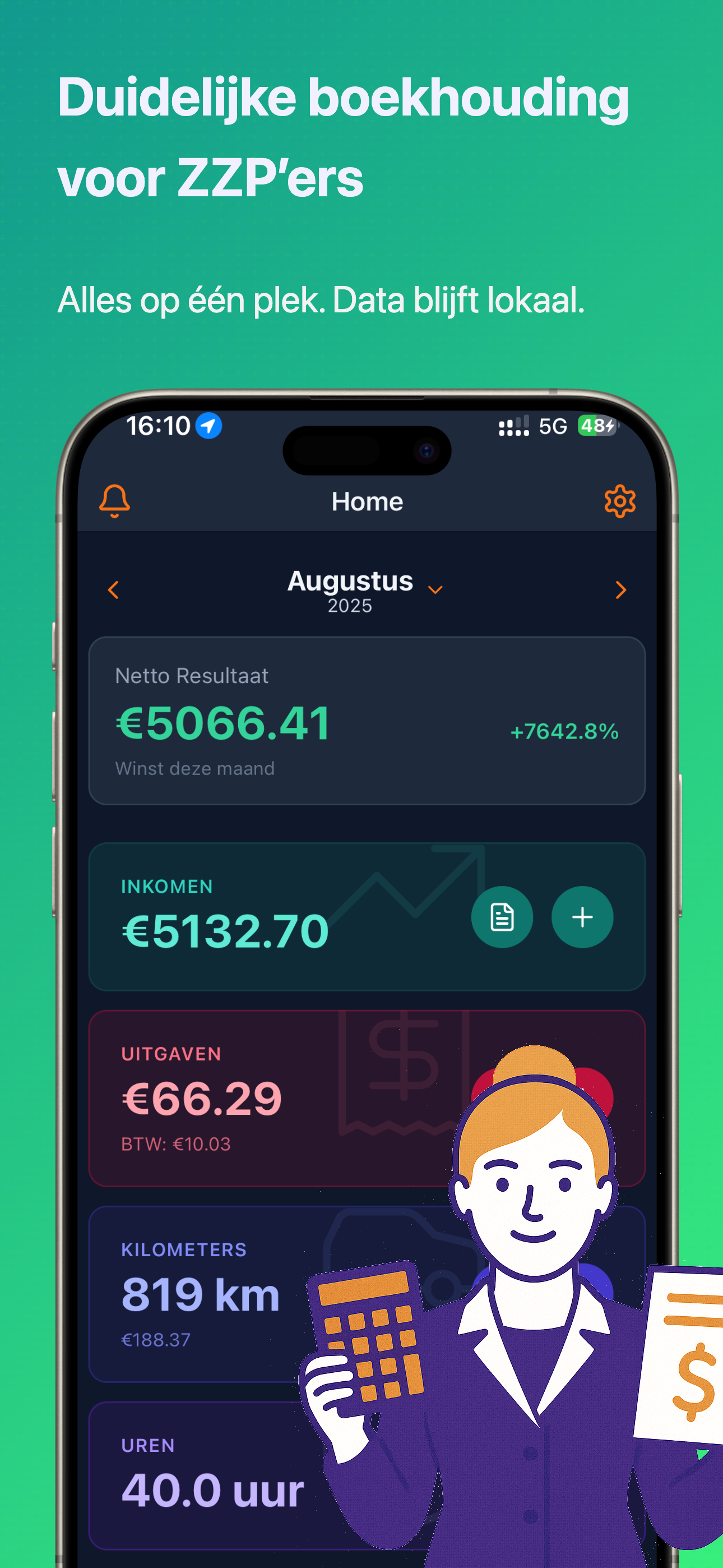ZZP Pulse - Admin for Dutch Freelancers gallery image