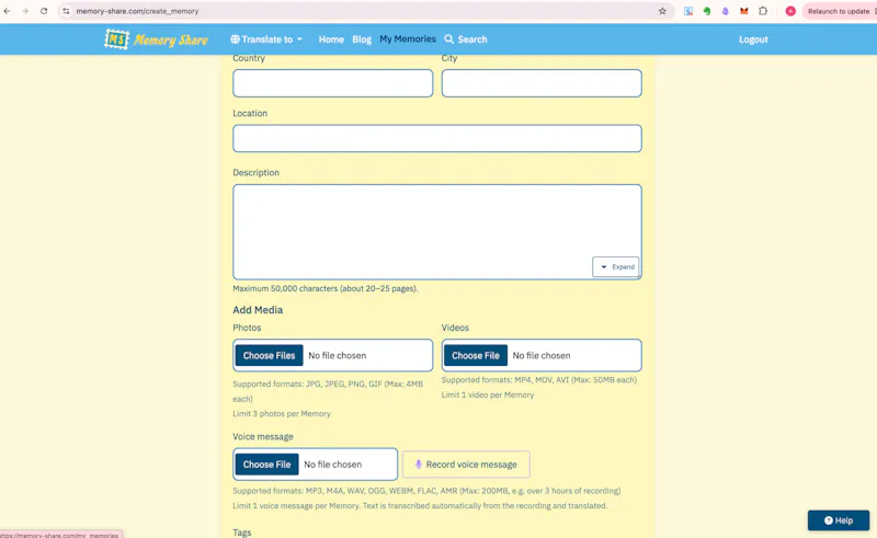 Memory Share screenshot 4