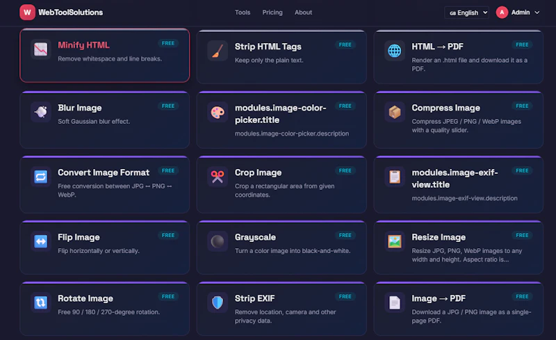 WebToolSolutions screenshot 3