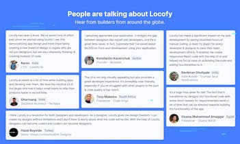 Layouts interativos são possíveis com as convenções de nomeação de classes aprimoradas do Locofy Lightning.