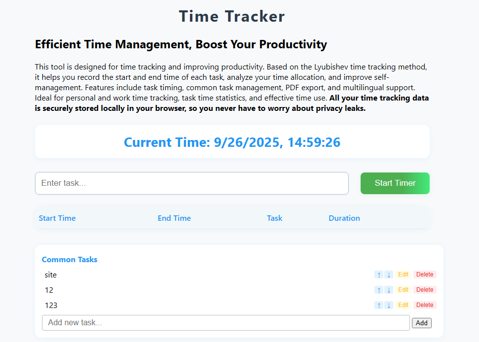 Time Tracker logo