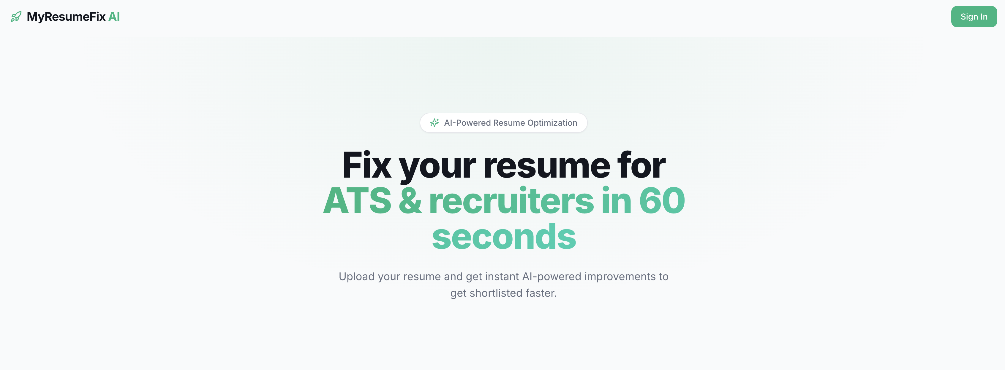 MyResumeFix gallery image