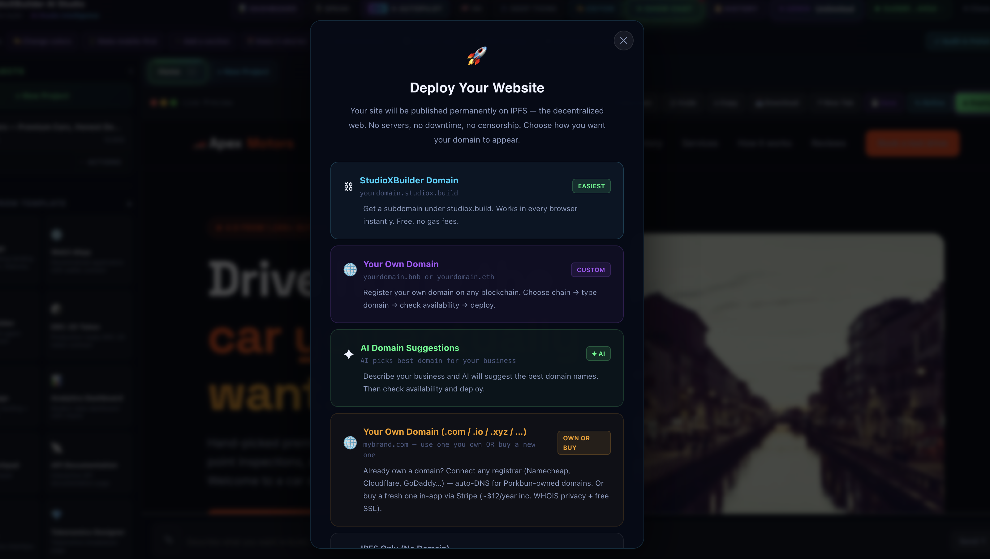 StudioXBuilder gallery image