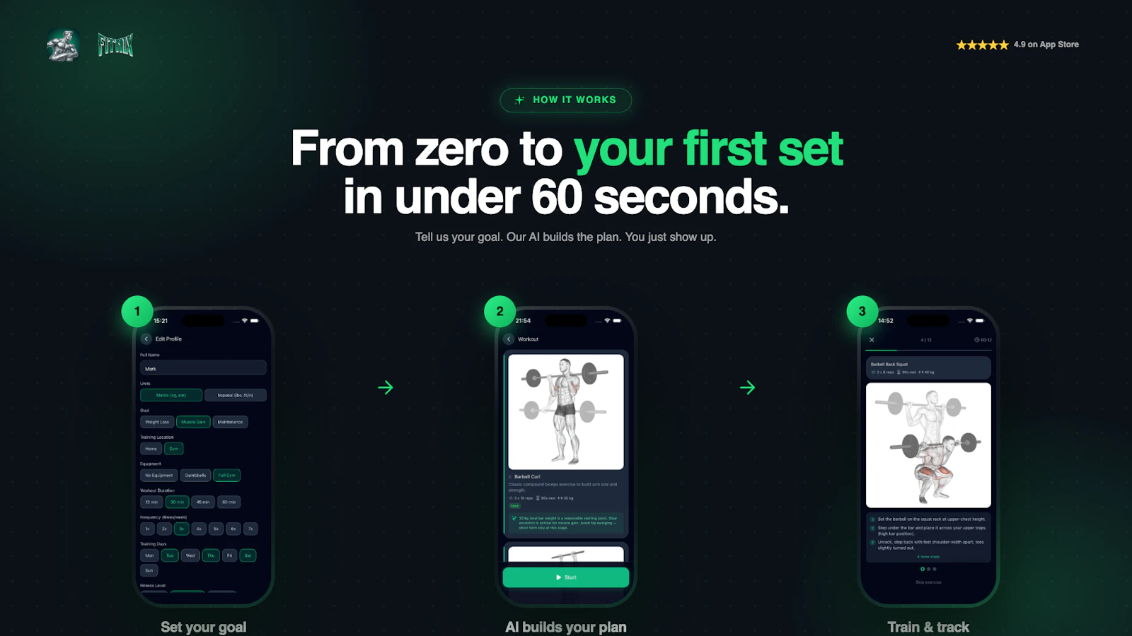 Fitnix: AI Workout Coach screenshot 2