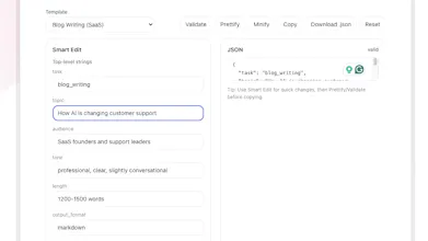 Free Json AI Prompt Generator gallery image
