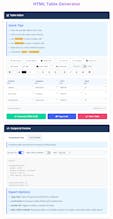 HTML Table Generator gallery image
