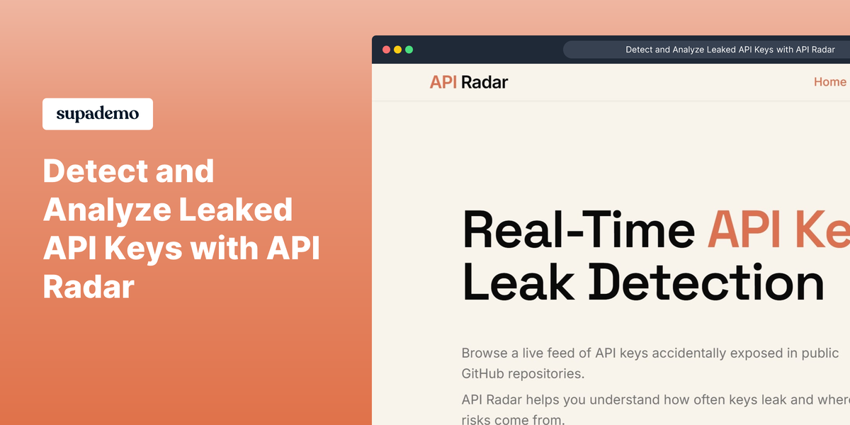 API Radar gallery image
