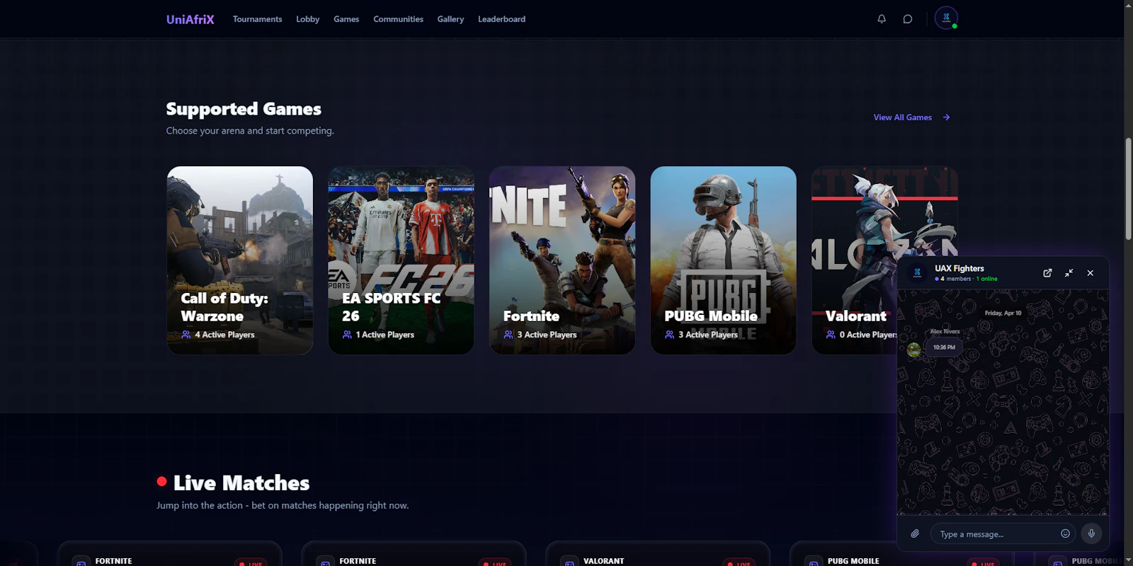 UniAfriX screenshot 2