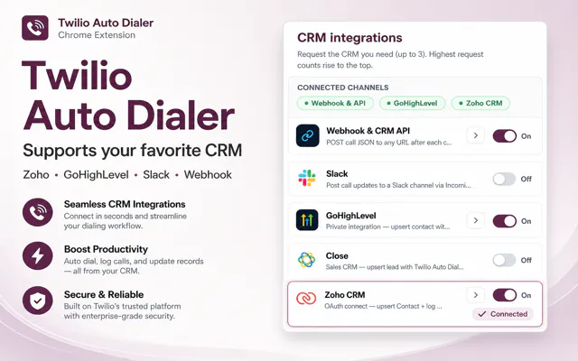 Twilio Auto Dialer & Softphone gallery image