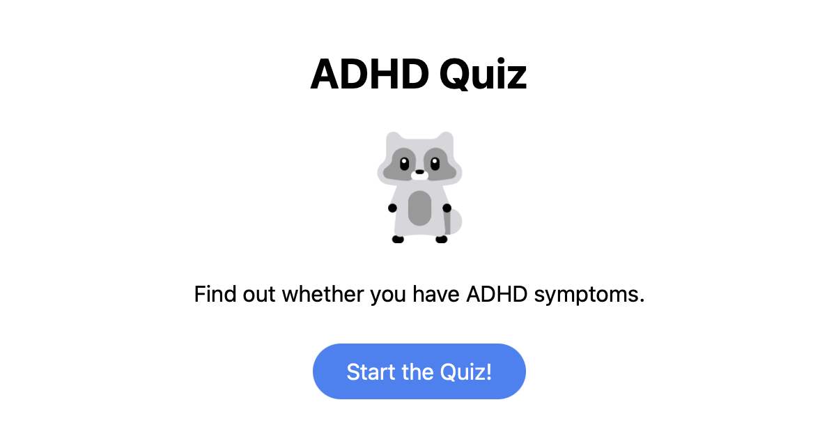 startuptile ADHD Quiz-Find out whether you have ADHD symptoms