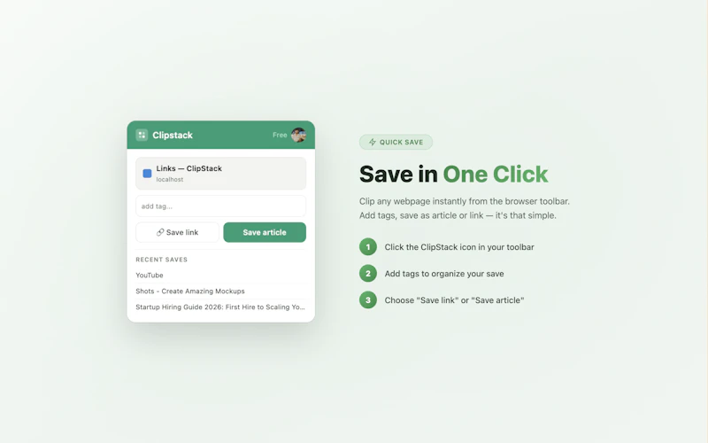 ClipStack — Pocket Alternative screenshot 2