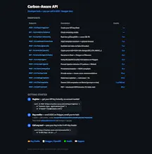 Carbon-Aware API gallery image