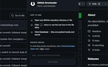 GitHub Directory Downloader Extension gallery image