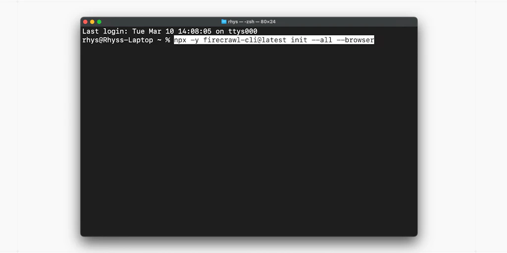 Firecrawl CLI:專為 AI 代理與開發者打造的網頁數據 API