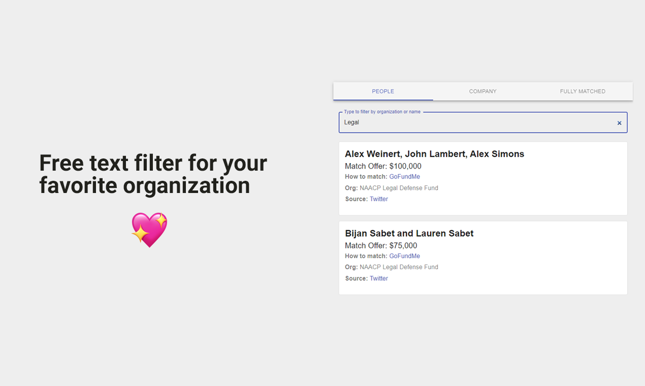Donation Matching gallery image