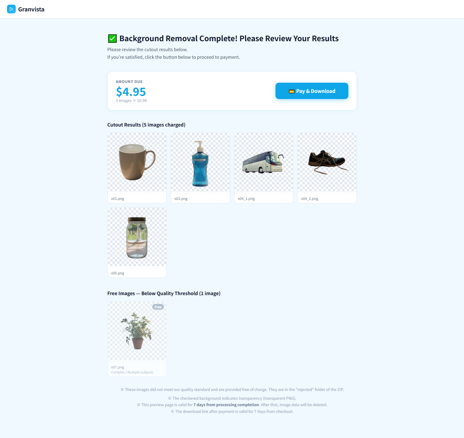 Granvista | AI Background Removal gallery image