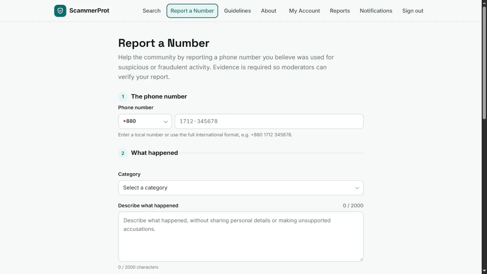ScammerProt screenshot 2