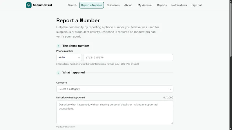 ScammerProt screenshot 2