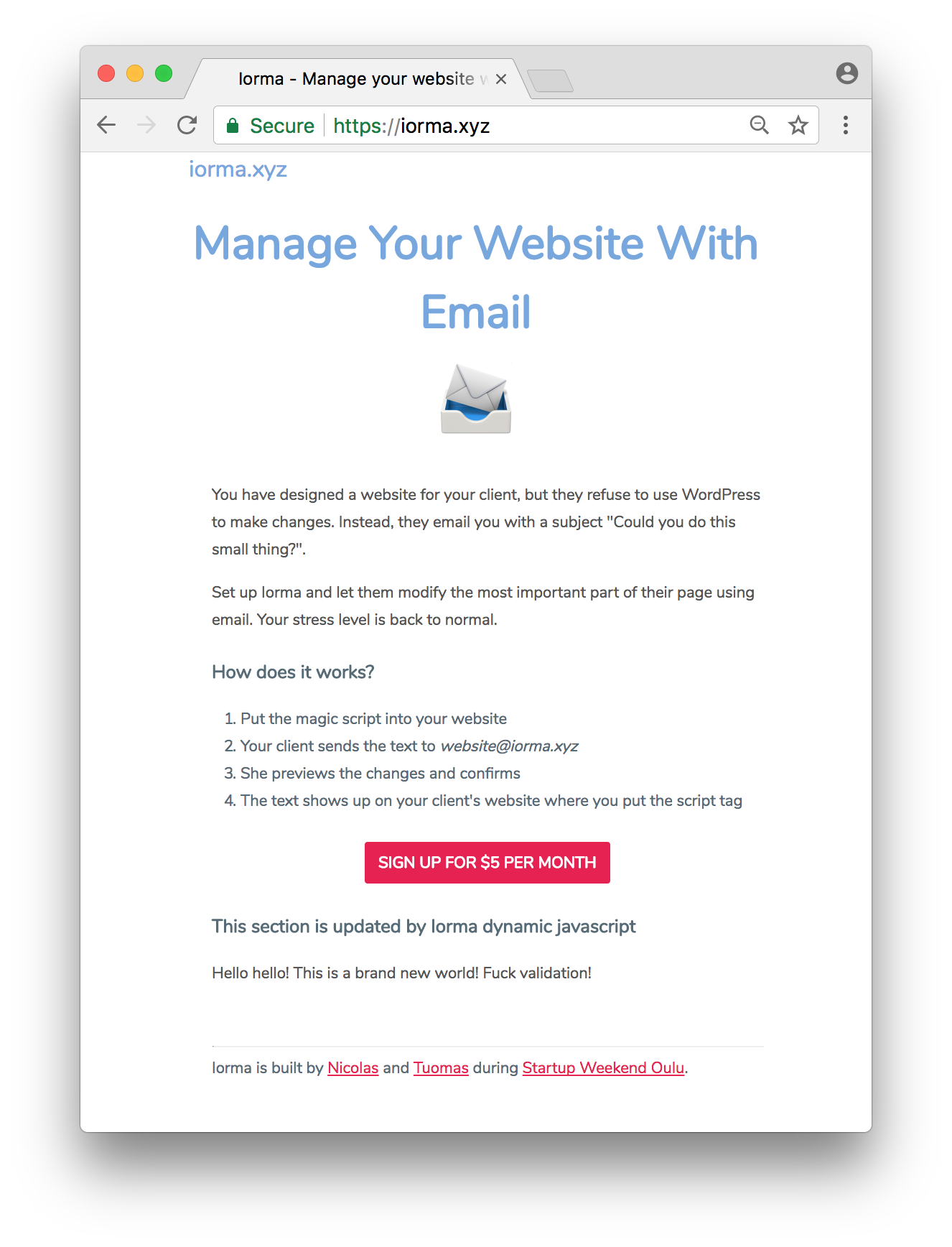 Iorma - We are now Mailando! gallery image