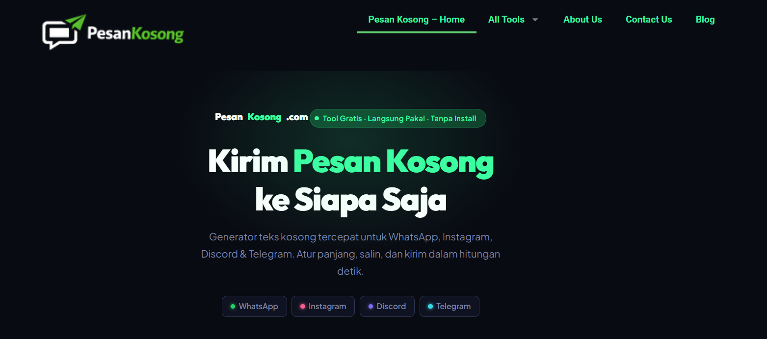 Pesan Kosong - Indonesian Based Tools gallery image