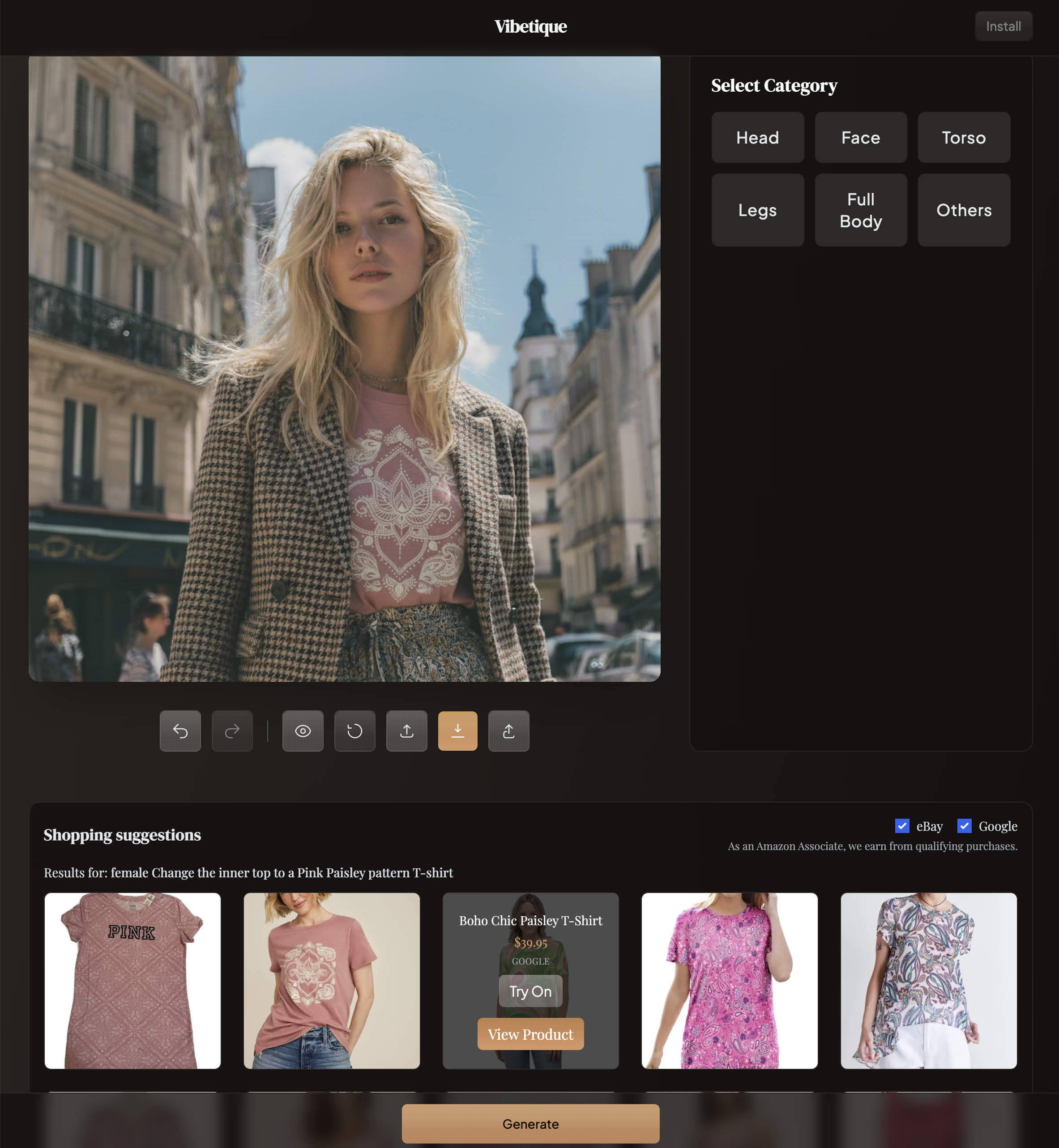 Vibetico - Boutique AI con prova virtuale con un clic media 3