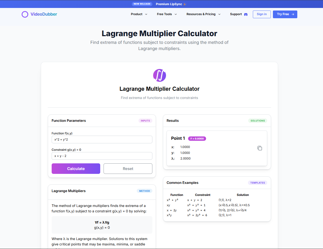 Lagrange çarpan hesap makinesi - Kısıtlı optimizasyon medya 3