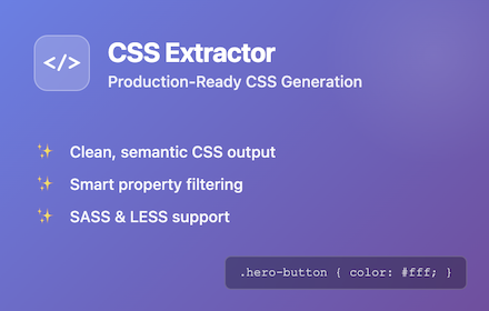 Média Extracteur CSS Pro - Extraire et copier le code CSS propre 2