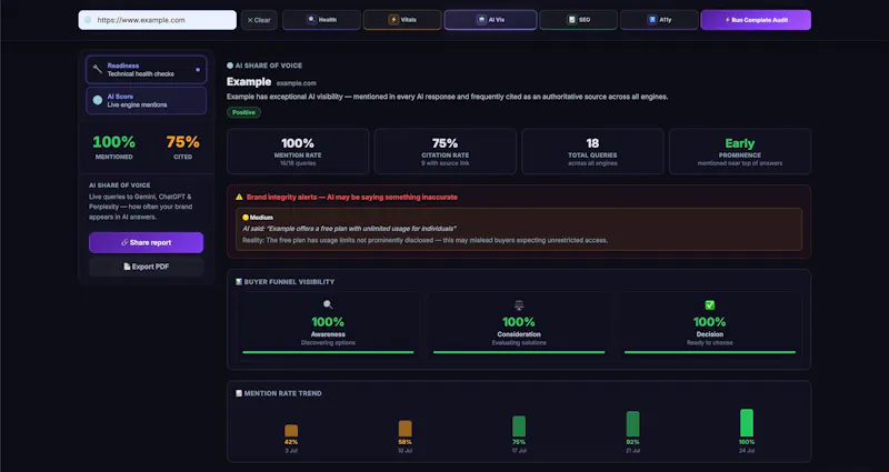 WebScore screenshot 2