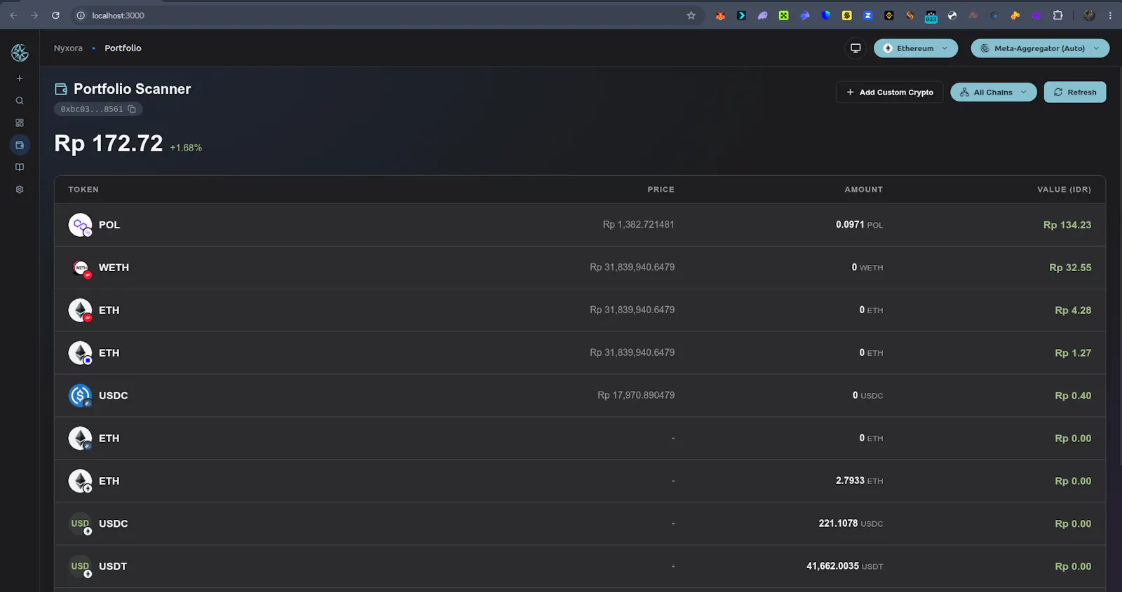 Nyxora Protocol screenshot 2