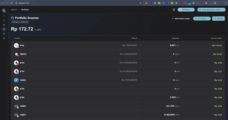 Nyxora Protocol screenshot 2