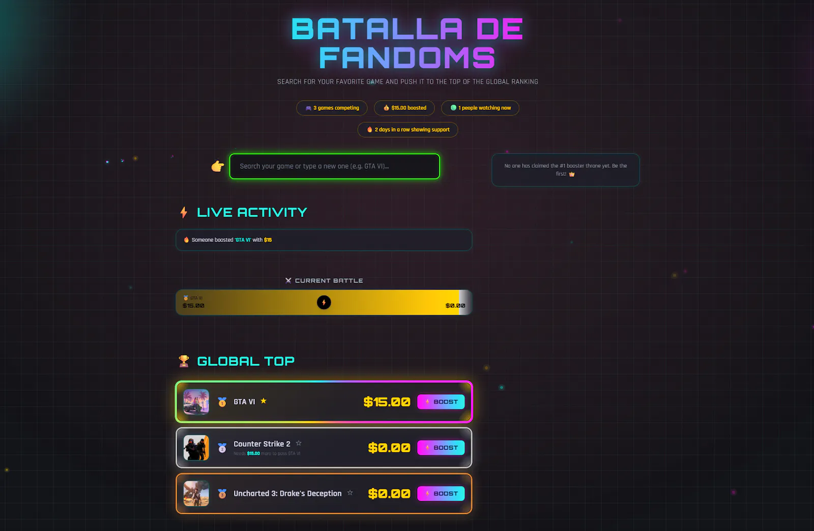 Batalla de Fandoms screenshot 1