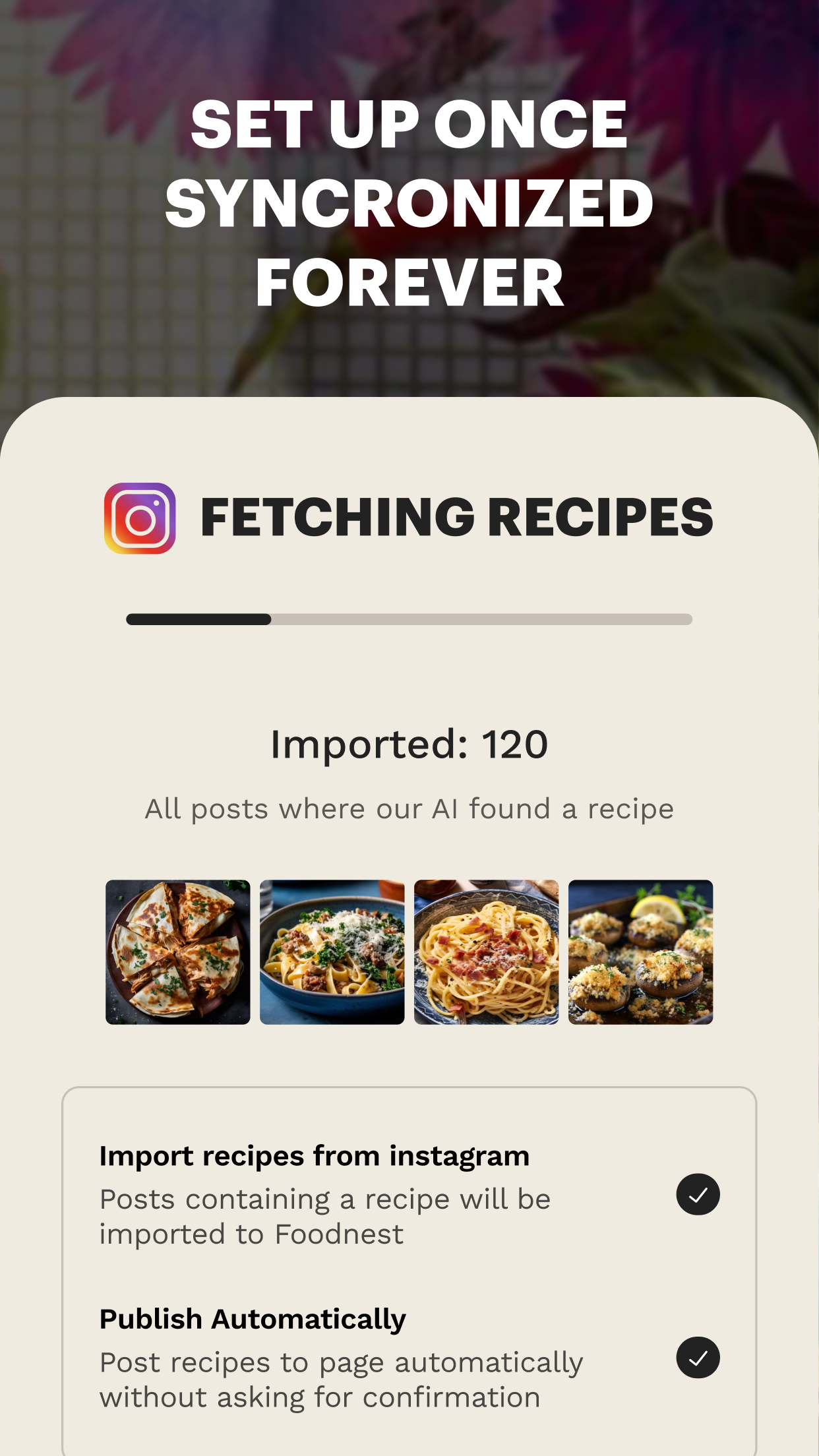 Foodnest Creator - iOS 용 식품 제작자를위한 링크 인 바이오 페이지 빌더 미디어 3