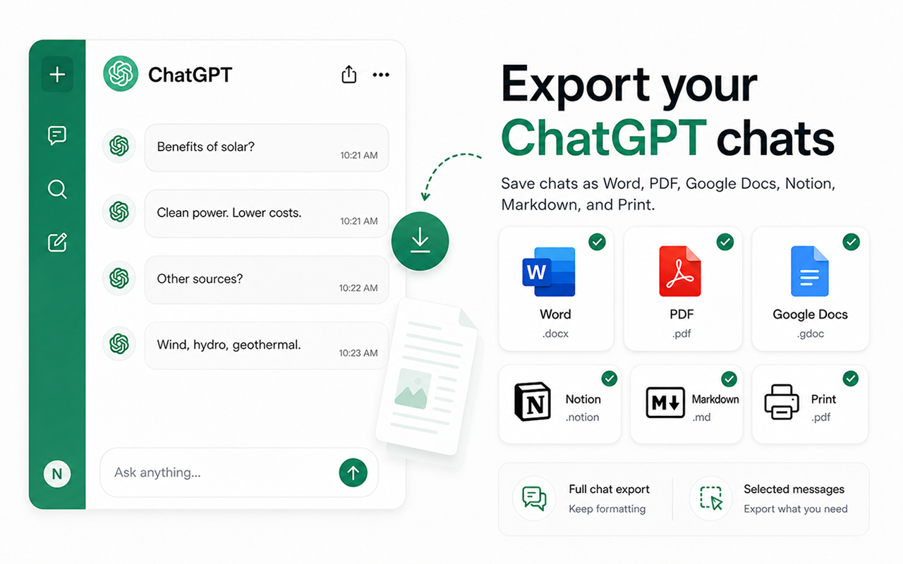 Chat Exporter for ChatGPT gallery image