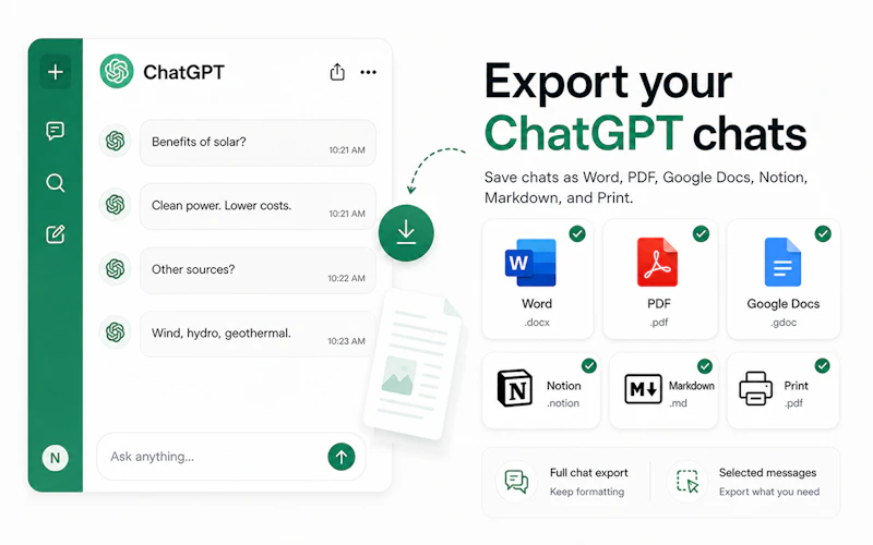 Chat Exporter for ChatGPT screenshot 1