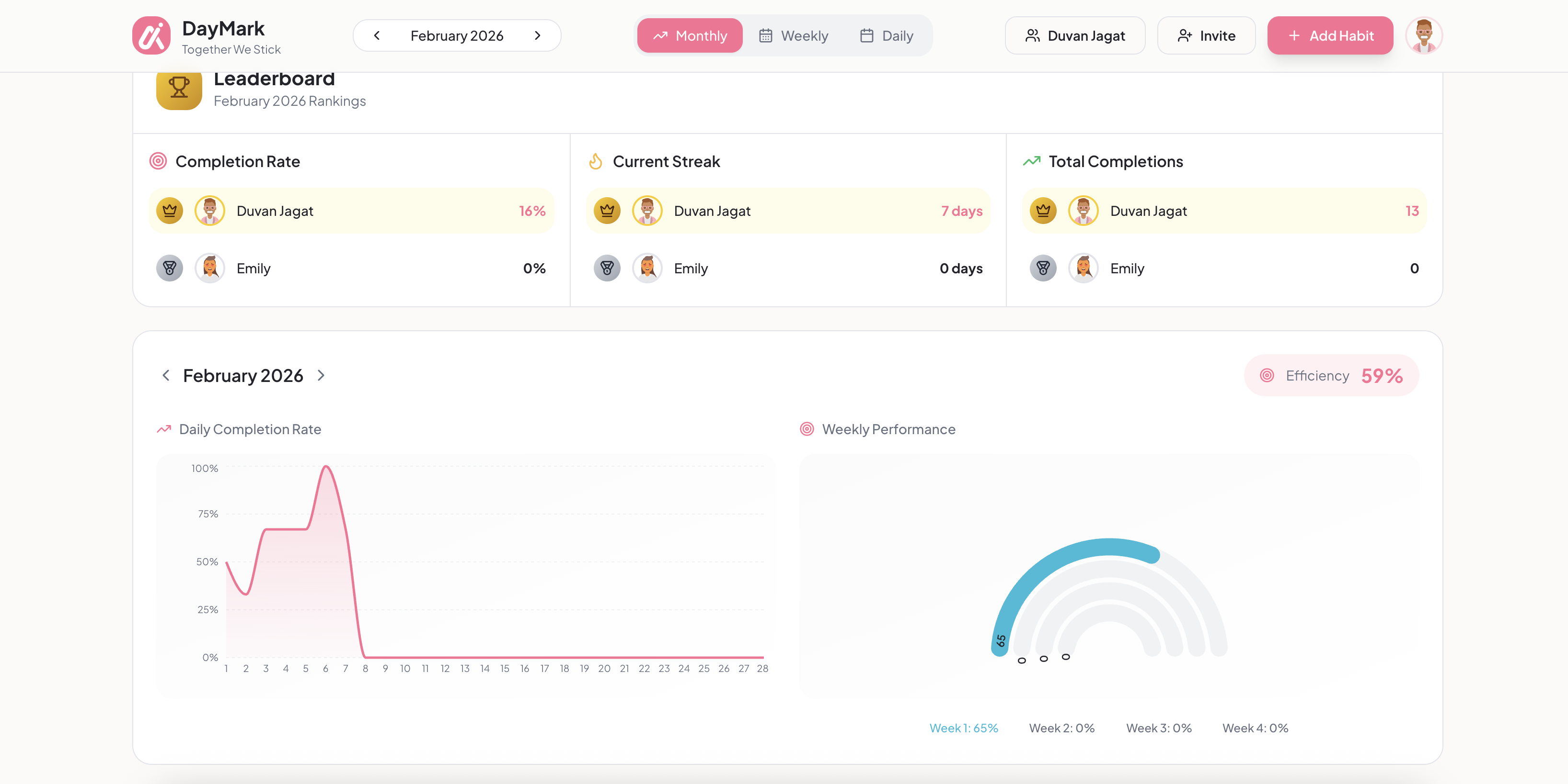 DayMark - Together We Stick - Screenshot 3 showing product features and functionality