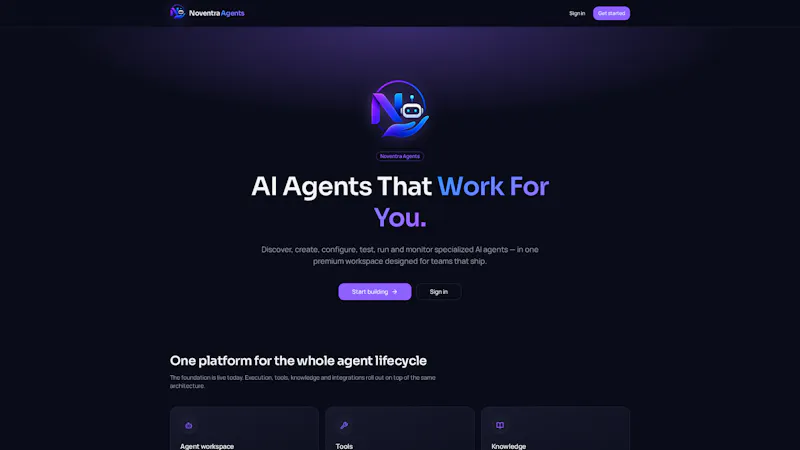 Noventra agents  screenshot 1