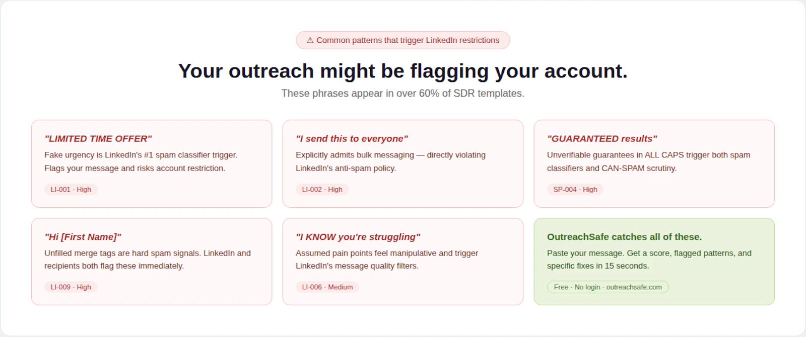 OutreachSafe screenshot 1