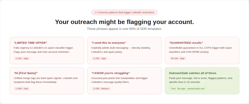 OutreachSafe screenshot 1