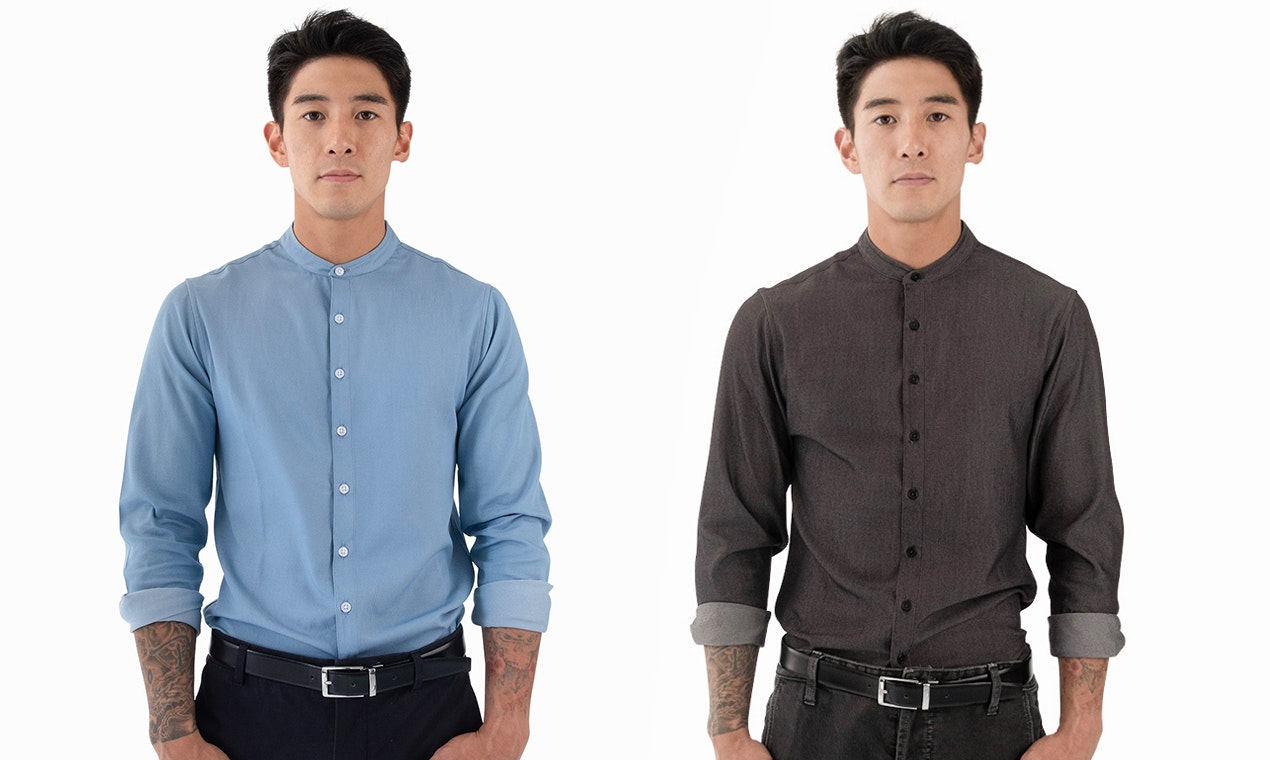 Banded Collar Shirt v2.0 by Merit gallery image