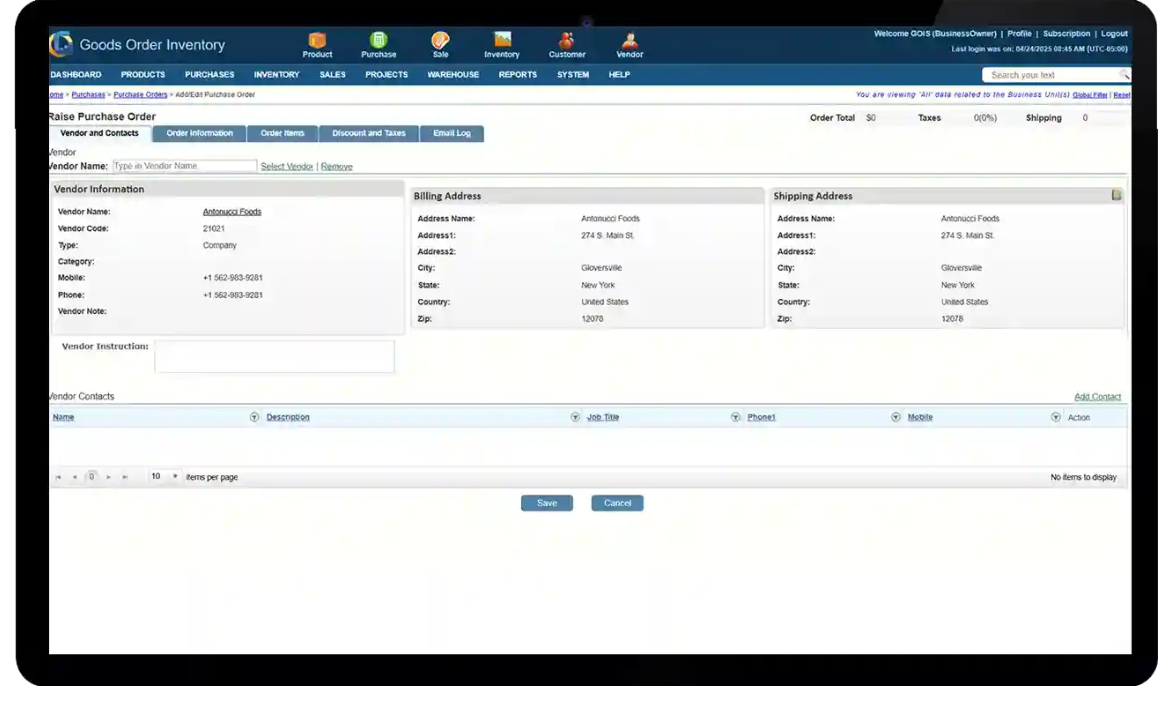 GOIS - Screenshot 2 showing product features and functionality