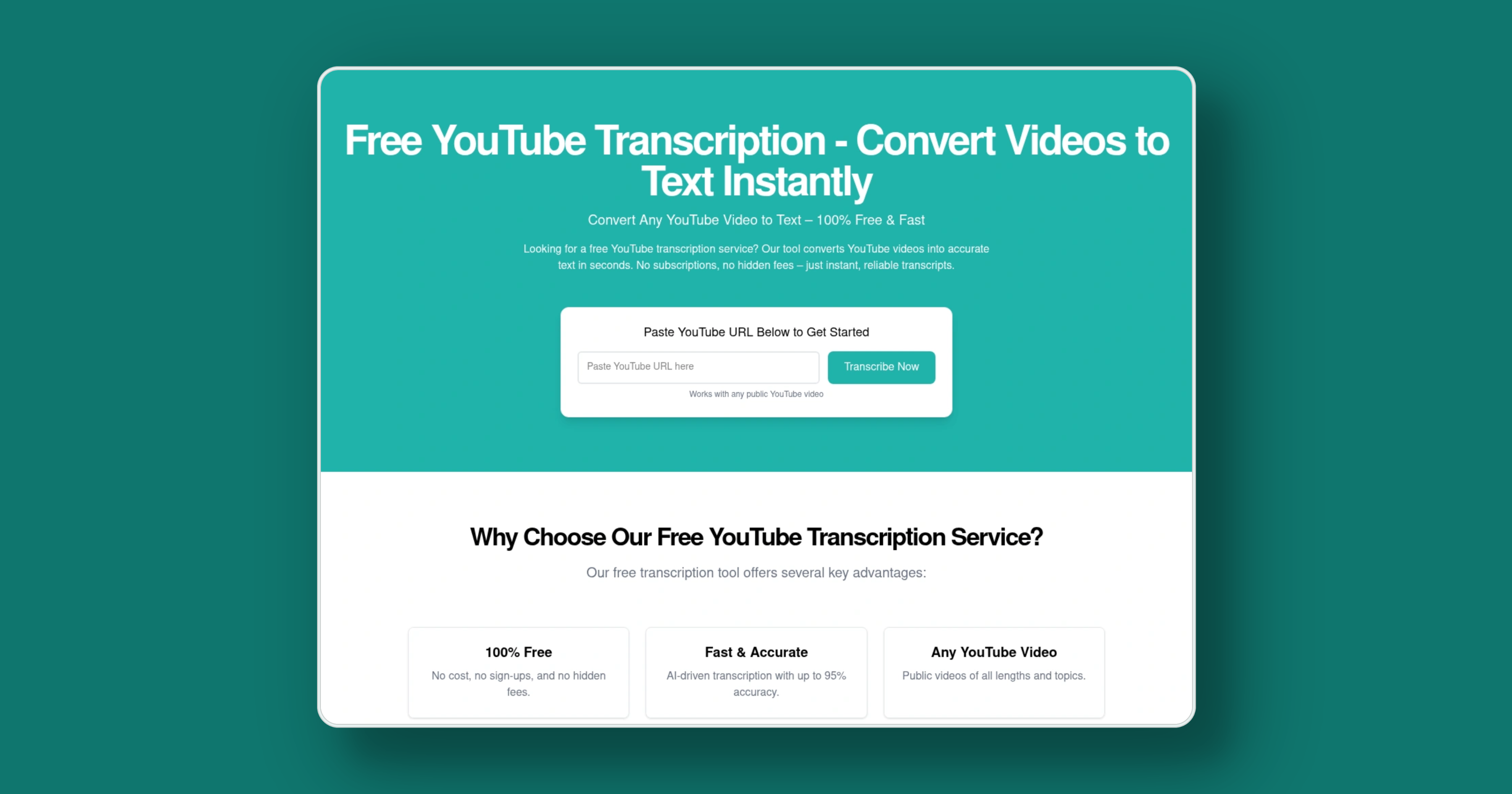 youtube transcript generator gallery image